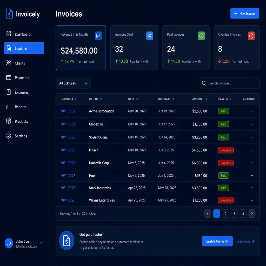 Business automation screen example built by Next Level Apps